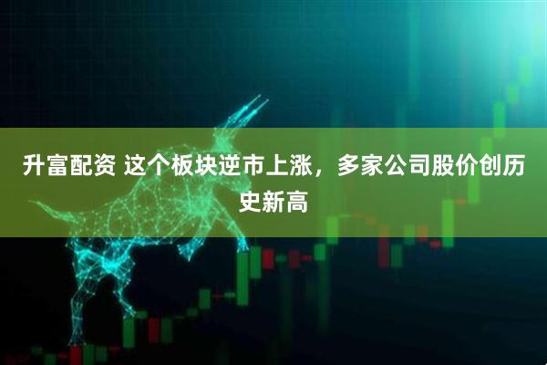升富配资 这个板块逆市上涨，多家公司股价创历史新高
