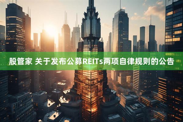 股管家 关于发布公募REITs两项自律规则的公告