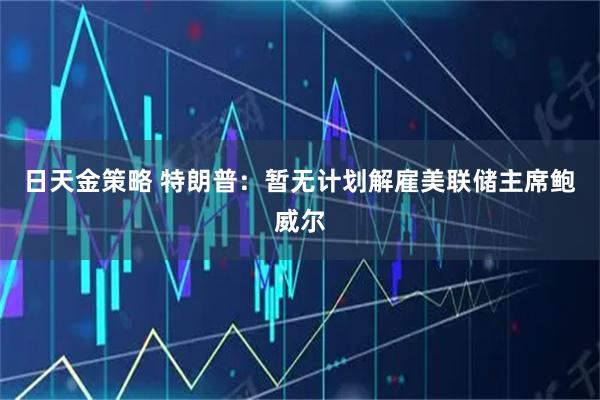 日天金策略 特朗普：暂无计划解雇美联储主席鲍威尔