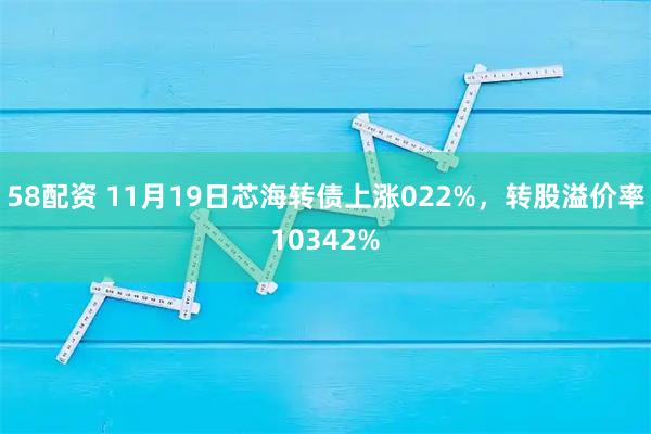 58配资 11月19日芯海转债上涨022%，转股溢价率10342%
